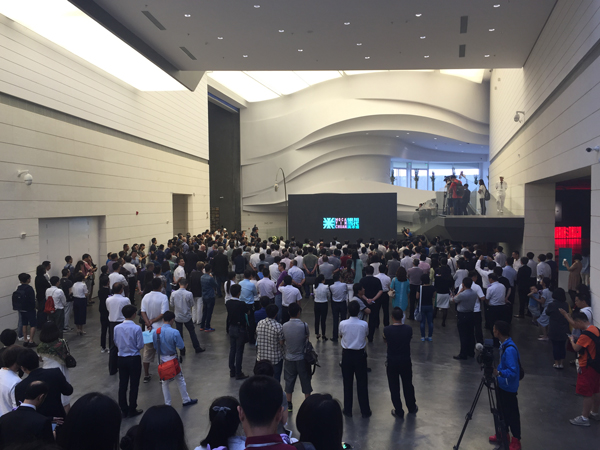 At MOCA Yinchuan Opening exhibition on the 8th August 2015