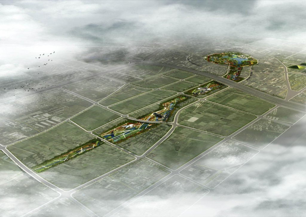 waa QuJiang Wetland Landscape Competition 西安曲江创意谷湿地公园中标